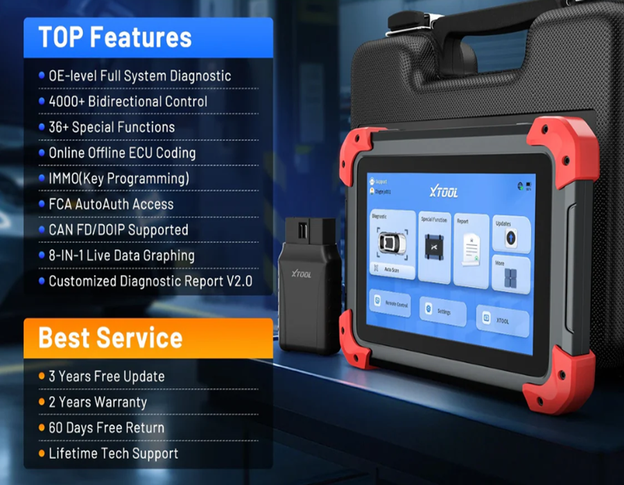 XTOOL D7BT: The Best OBD2 Scanner with TPMS Reset in 2026